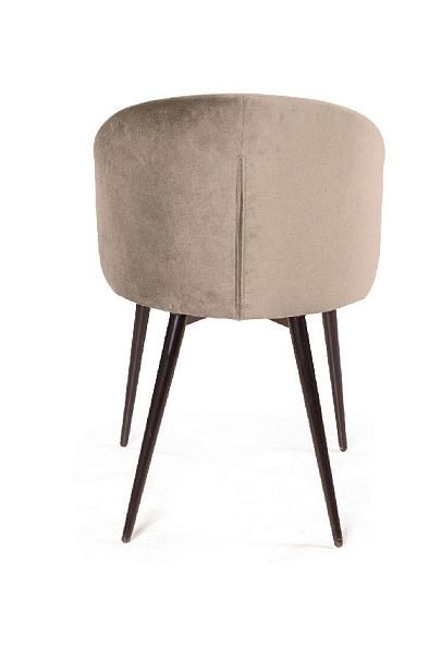 Стул Mont Blanc, бархат пепельно-бежевый 25 / черный конус - Вид 8