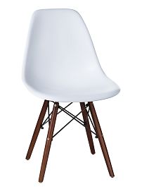 Стул обеденный LMZL-PP623 (ножки тёмный бук, цвет сиденья белый) - Фото предпросмотра