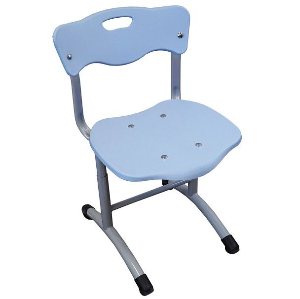 Школьный стул Stand up (каркас гнутые ножки, пластик ITAL), голубой, гр.2-5 - Вид 1