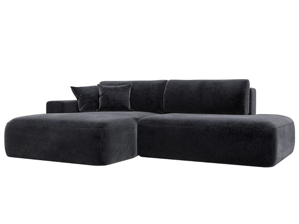 Диван угловой Лига-036 НПБ Модерн левый угол Велюр серый - Вид 1