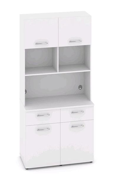 FIT Вариант № 9 MN-009 1200*600/420*2175/2178  Белый Бриллиант Кухни  Белый Бриллиант - Вид 1