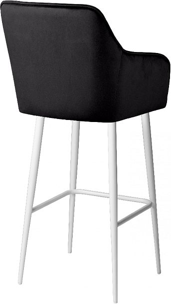 Барное поворотное кресло Мони К, черный H75/белый - Вид 5