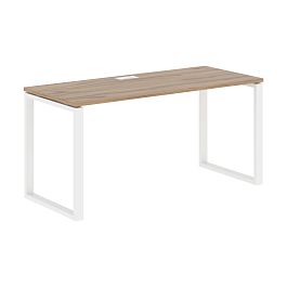 Стол прямой EQST 1567 Дуб Денвер светлый/Белый 1560х670х750 EDIS - Фото предпросмотра