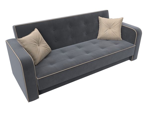 Диван-книжка Тур Велюр серый - Вид 5