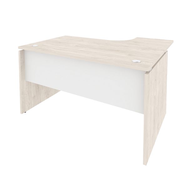 Onix Стол эргономичный левый O.SA-3 (L) Денвер светлый/Белый бриллиант 1380*1180*750 (800/460) - Вид 1