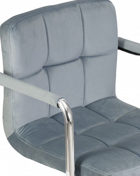 Офисное кресло для персонала DOBRIN TERRY (пудрово-голубой велюр (MJ9-74)) - Вид 7