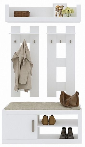 Стенка для прихожей Toivo ТОЙ-ПР 11 Белый - Вид 1