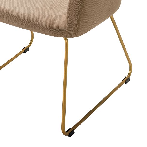 Кресло Oscar Diag beige/Линк золото - Вид 5