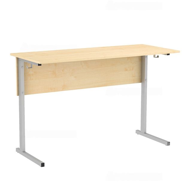 Стол ученический 110В, нерегулируемый, 2-местный на прямоугольной трубе (м/к Коричневый, Серый, Черный), гр.3 - Вид 4