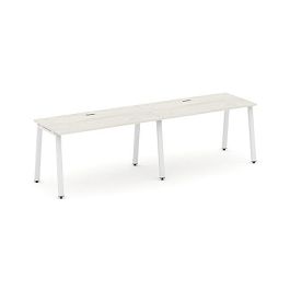 Стайл Проджект Рабочая станция 1 сторон. SN-6A.ORS-002 Дуб Наварра/Металл Белый 2360*600*750 - Фото предпросмотра