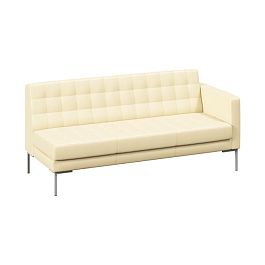 Forest Секция с подлокотником трехместная FR-SP-03 (L) Oregon 11/Металл Серый 1850*800*840 - Фото предпросмотра