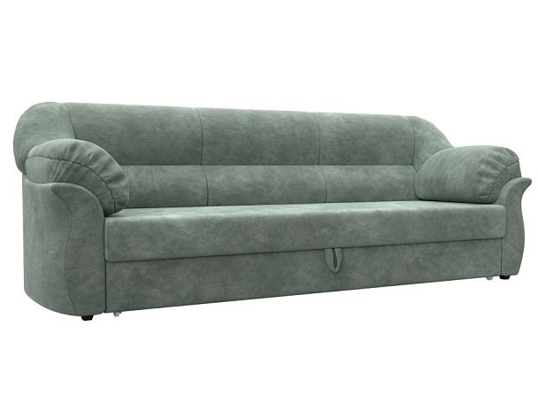 Диван прямой Карнелла Велюр зеленый - Вид 1