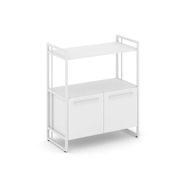 Rift Шкаф 2 ниши широкий RF.SS-22 Белый Бриллиант/Металл Белый 798*396*924 - Вид 1