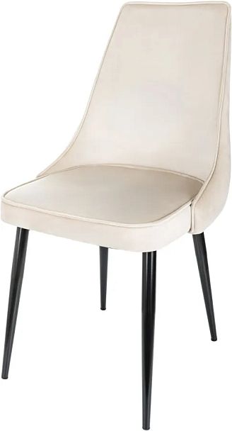 Стул для дома Бюрократ CH-K4 бежевый Holland 06 металл черный на ножках (CH-K4_1/HL07) - Вид 2