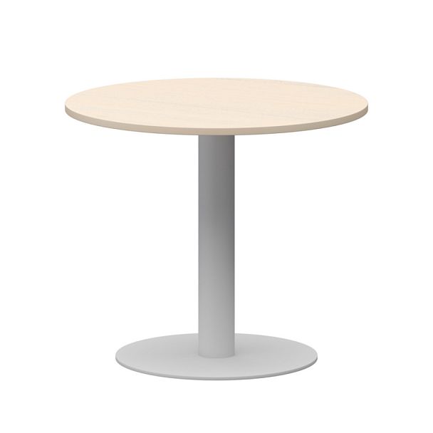 Стол круглый АМ-Д90 Бук/Белый 900x900x760 Арго-М - Вид 1
