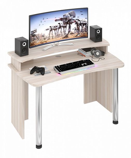 Стол компьютерный Домино Лайт СКЛ-Софт140+НКИЛ140 Карамель - Вид 2