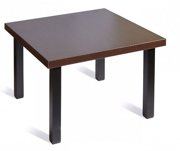 Стол журнальный Триада 600x600х430 венге/черный "Журнальные столы" ТК-002561000765 венге - Вид 1