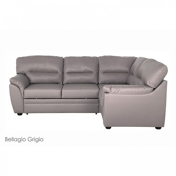 Угловой диван "Атлантик с тумбой" в коже - Вид 4