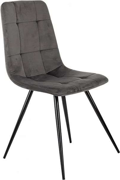 Стул для дома Бюрократ CH-K1 т.серый Holland 18 металл черный на ножках (CH-K1_1/HL18) - Вид 1