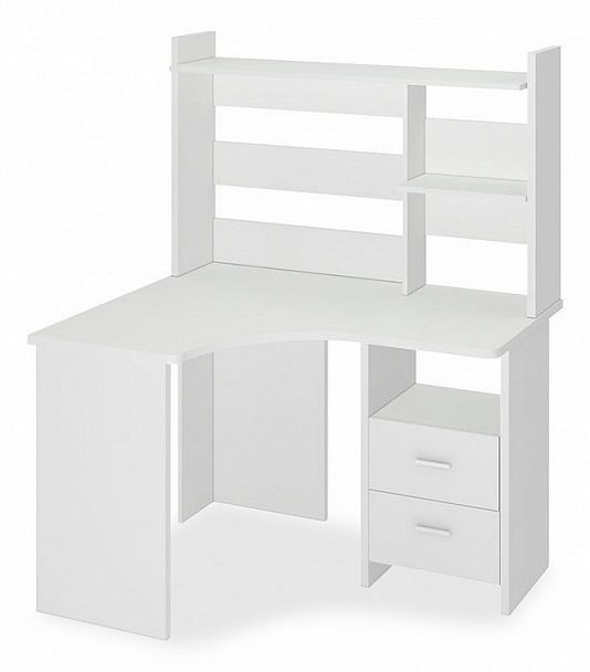 Стол компьютерный Домино Lite СКЛ-Угл120+НКЛХ-120 Белый левый - Вид 1