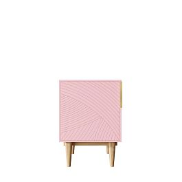 Тумбочка с дверкой Line LN08/GR1/pink - Фото предпросмотра