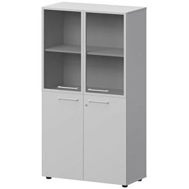 Шкаф высокий комб. СМШ48.28F.28RS(Б) Белый 792x380x1595 Кортез - Фото предпросмотра