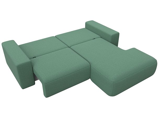 Диван угловой Лига-036 НПБ Классик правый угол Рогожка зеленый - Вид 9