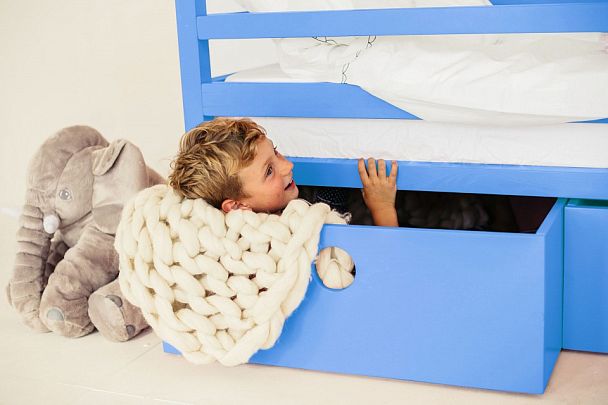 Кровать Дрима Box, голубой - Вид 10