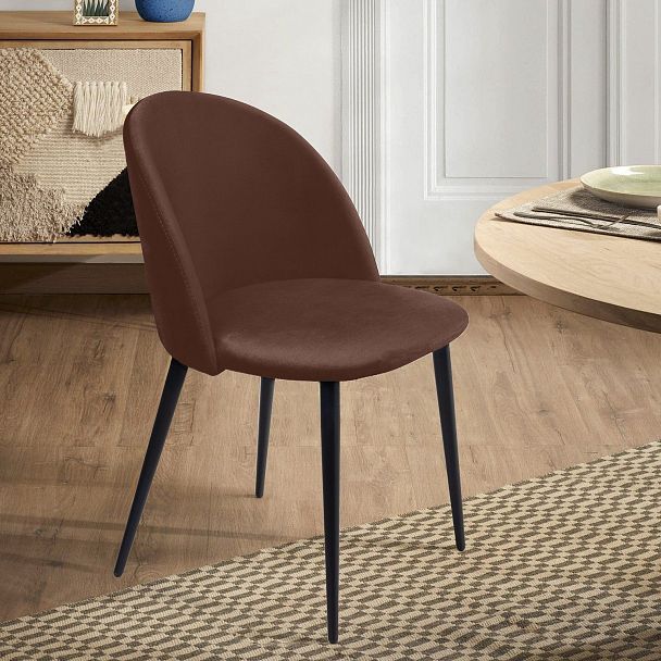 Cтул Thomas, бархат коричневый 12 - Вид 9