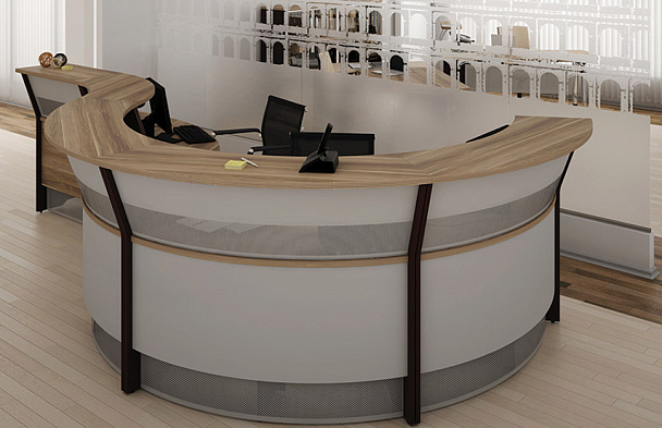 Стойка прямая низкая с вырезом 1200 Берлин Орех Вармия РПН.В 12 - Вид 3