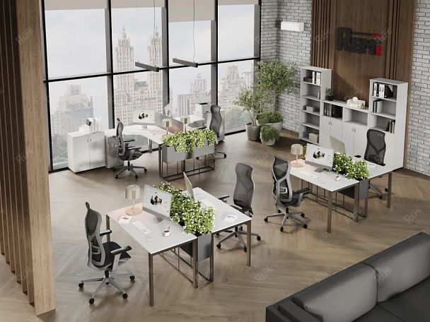 ЛАЙТ / LIGHT RLG016-10x9L Угловой стол 120x90x75 Белый - Вид 4