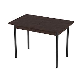 Стол Лион 2 ЛДСП (Подстолье прямое черное) НЕ ВЫБИРАТЬ Венге - Фото предпросмотра