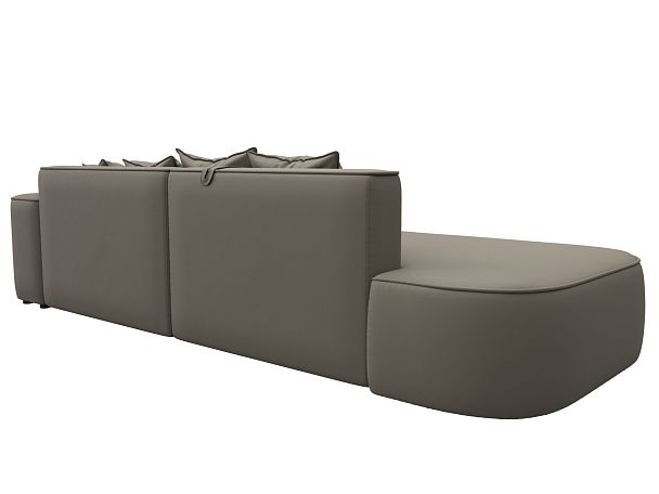 Диван угловой Лига-065 угол правый Экокожа бежевый - Вид 6