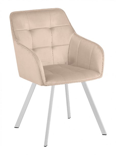 Кресло поворотное Мони, Confetti cream/белый - Вид 4