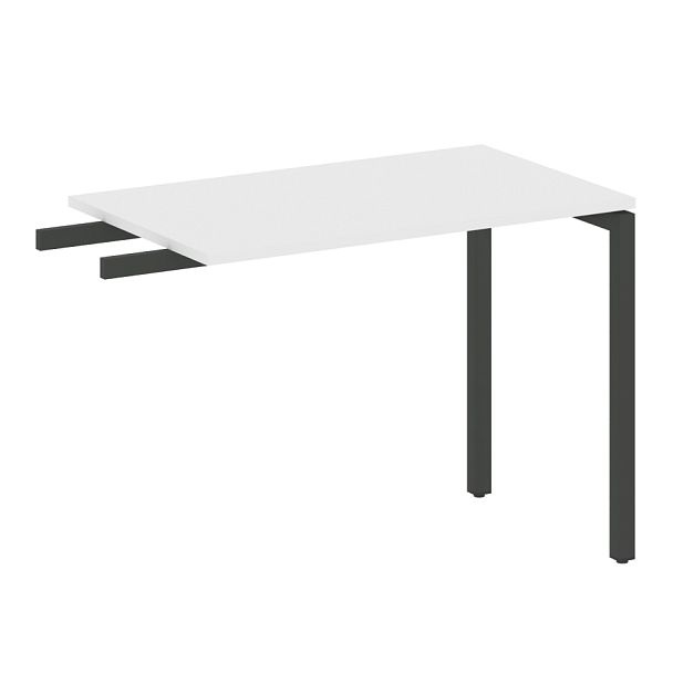 Metal System Quattro Приставной элемент на П-образном м/к 40БП.ПР-3 Белый/Антрацит металл 1000*600*750 - Вид 1