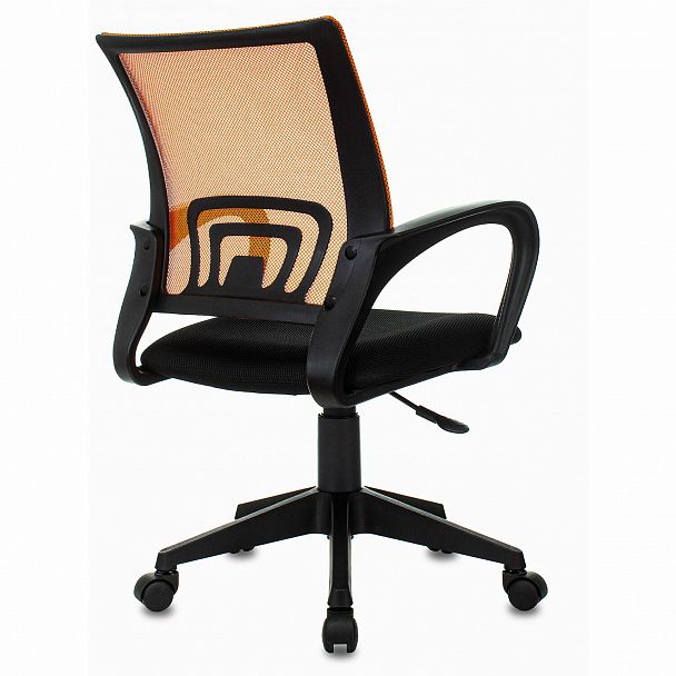 Кресло BRABIX "Fly MG-396", с подлокотниками, сетка, оранжевое/черное, 532084 - Вид 4
