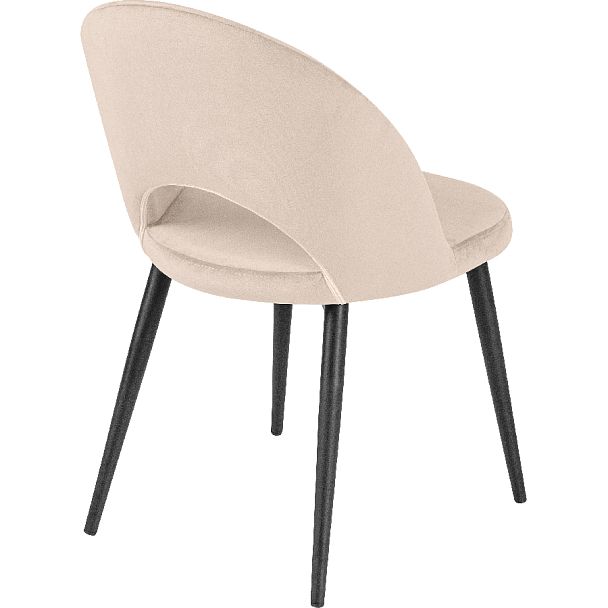 Стул кухонный Рэди кремовый велюр/черный - Вид 4