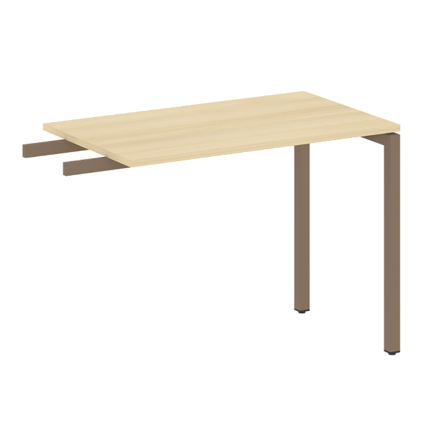 Metal System Quattro Приставной элемент на П-образном м/к 40БП.ПР-3 Акация/Мокко металл 1000*600*750 - Вид 1