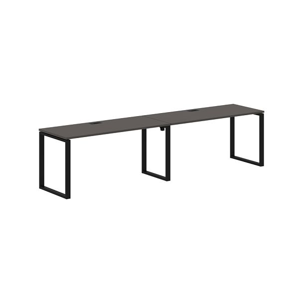 Стол 2-х местный EQWST 3167 Мокко/Черный 3126х670х750 EDIS - Вид 1