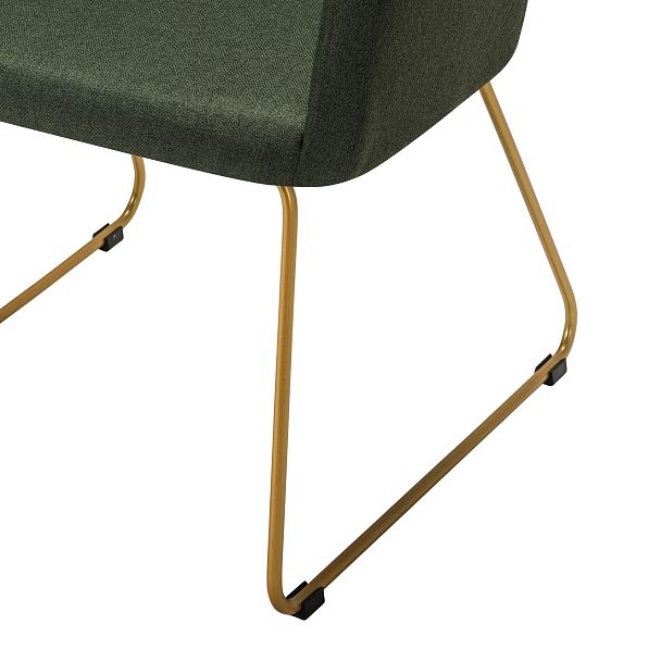 Кресло Oscar тёмно-зеленый/Линк золото - Вид 5