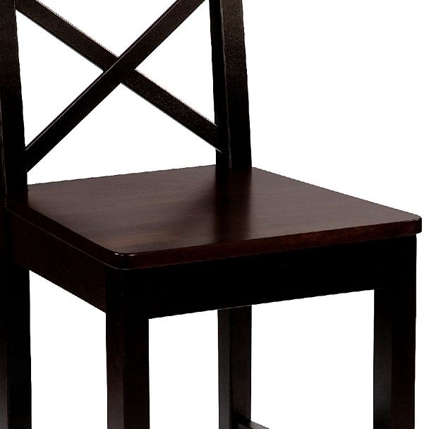 Комплект деревянных полубарных стульев с жестким сиденьем Бергольф Венге, 2 шт. - Вид 11