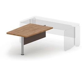 АККОРД / ACCORD RACR004-14x9 Брифинг (без опоры) 1420х900х750 Акация Шеффилд/Серый камень - Фото предпросмотра