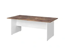 TANDEM RTD005-200-SH Конференц-стол прямоугольный ун-й 2000х1000х750 Таксония шоколадная/Белый - Фото предпросмотра