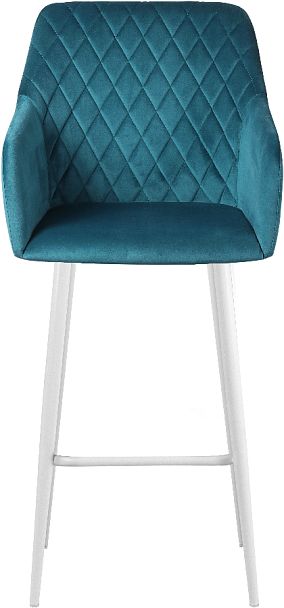 Барное поворотное кресло Барли К, Confetti izumrud/белый - Вид 3