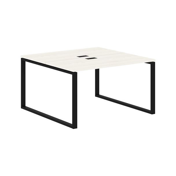 Стол 2-х местный EQWST 1313 Ясень Траун/Черный 1360х1346х750 EDIS - Вид 1
