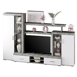 "Инстайл" ЦС-02 бетон/белый - Фото предпросмотра