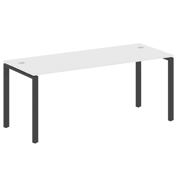 Metal System Стол письменный на П-образном м/к БП.СП-5 Белый/Антрацит металл 1800*720*750 - Вид 1