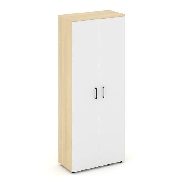 Стайл Проджект Гардероб широкий неглуб. SN.GB-003 Акация Лорка/Белый/Черный Ручки 796*400*1982 - Вид 1