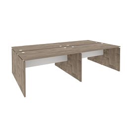 Onix Рабочая станция O.D.RS-4.3.7 Тиквуд темный/Белый бриллиант 2760*1475*750 - Фото предпросмотра