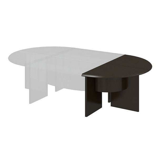 Секция модульного стола "Президент"  ПК-ПР-СЕСМ83Х166/Д/КР-В1-179П дуб ферраре пленка новая - Вид 1